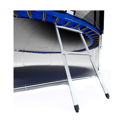 Батут  Hop-Sport 10FT 305 см 4 ноги blue с внешней сеткой - фото №9